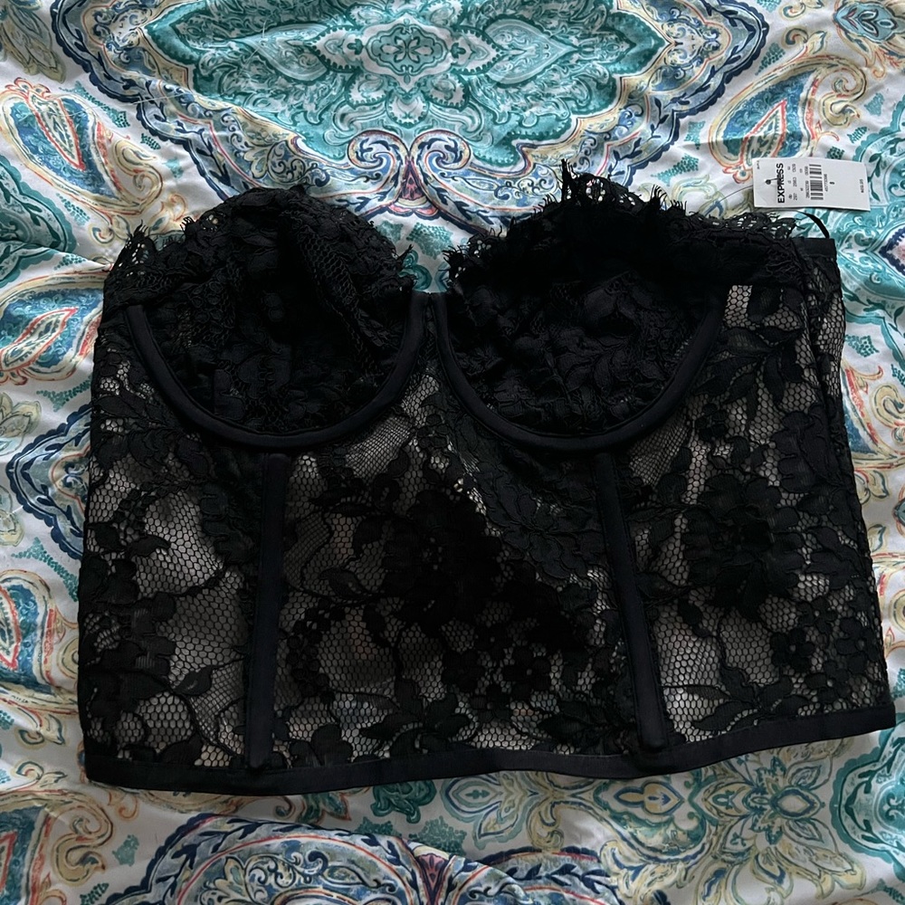Lace corset top